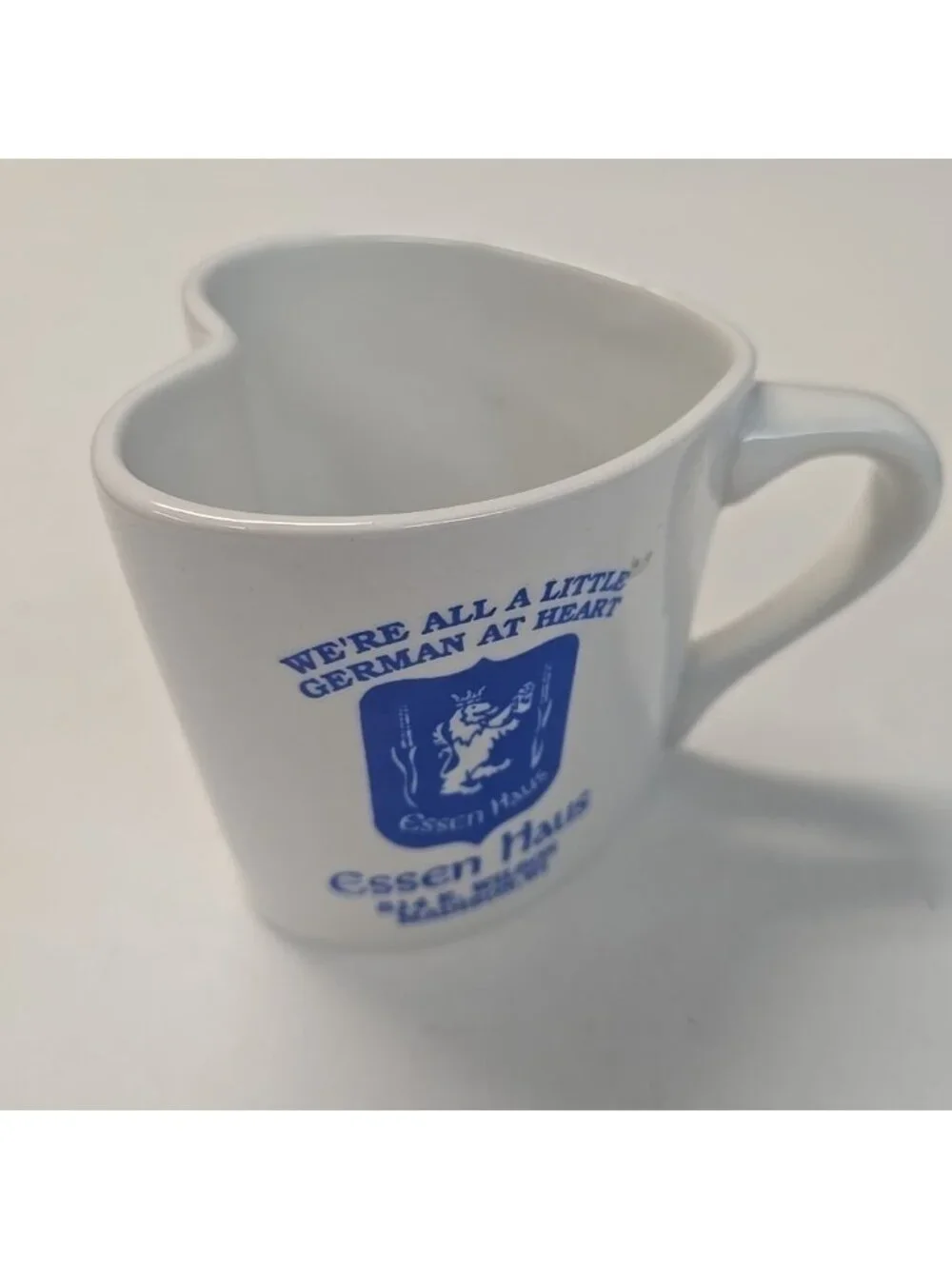 Essen Haus German Restaurant Heart Shaped Coffee Mug Madison Wisconsin